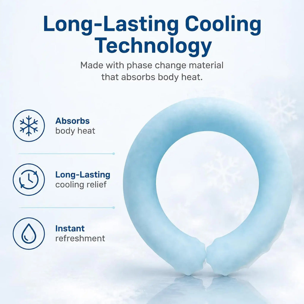 NEW Cooling Bracelet 3.94in Diameter Wearable Wristband Ring Wrist Pack Cooling Bracelet For Summer Outdoor Indoor Work Sports Qme