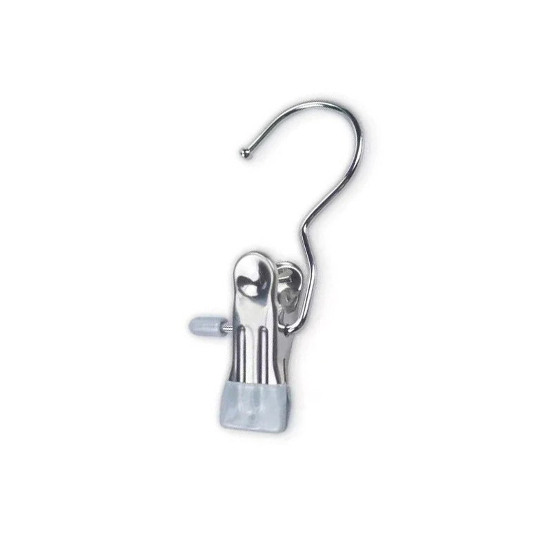 Stainless Steel Clothes Hangers With Clips Hanging Underwear Socks And Stockings 10pcs Qme Grey 10pcs