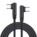 60W Dual Type C Elbow Cable USB C Fast Charging Cable Phone Charging Data Cord 0.3M/1M/2M PD Data Line for Xiaomi Samsung iPhone Qme Double elbow 2m
