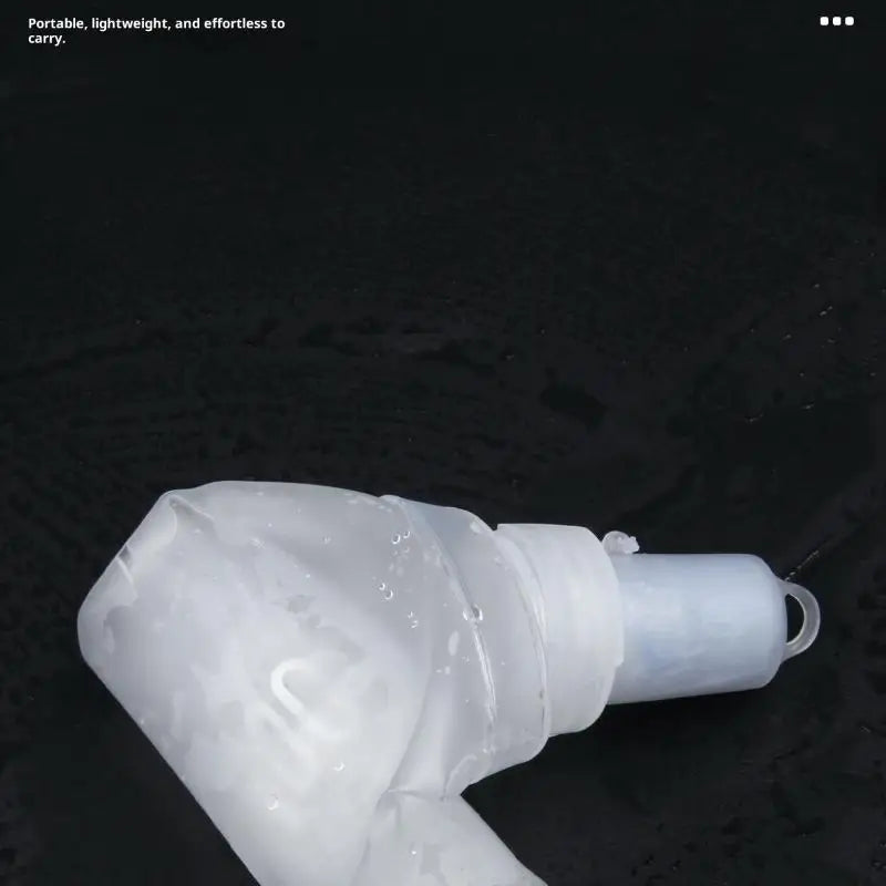 Folding Water Bottle TPU Collapsible Soft Flask Outdoor Sport Hiking Qme