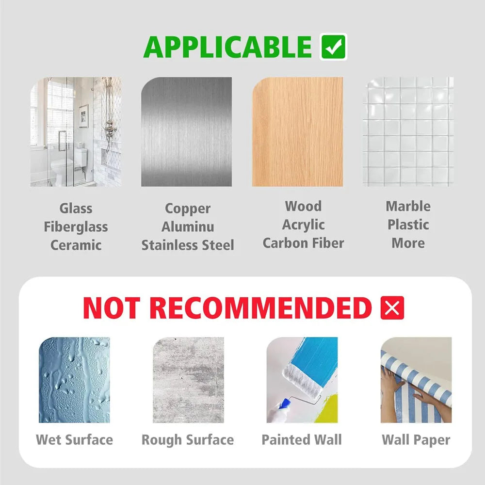 5cm Nano Tape Transparent Adhesive Tape Double-Side Super Strong Waterproof Glue for Home House Strip Heavy Duty Qme