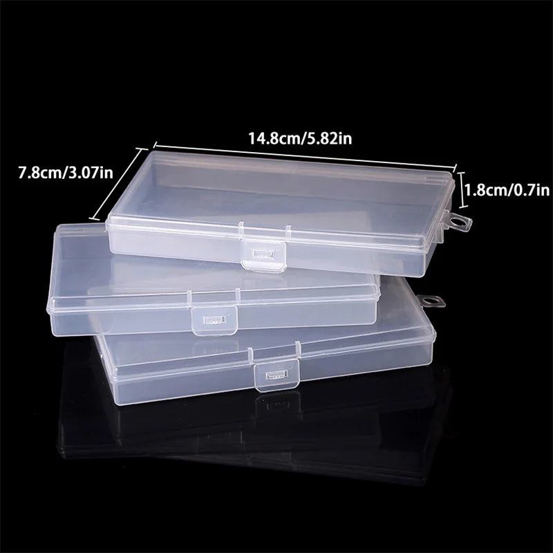 Collection Boxes Holder Transparent Plastic Case Storage Box Paper Qme onesize