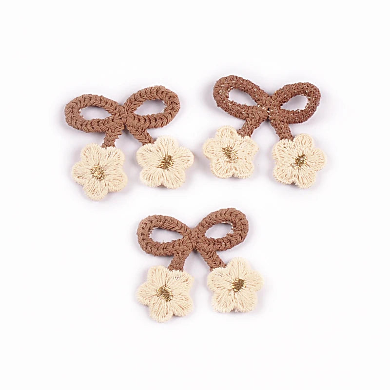 20pcs 16-35mm Mix Bow Shape Personality Appliques For Clothing Bag Decoration DIY Sewing Accessory Patch Without Gum cp4185 Qme 20pcs 3.5x2.9cm 1