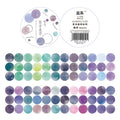 1 roll Watercolor Polka Dot Sticker Junk Journaling Accessories Scrapbooking DIY Color Label Washi Sticker Stationery Suit Qme E