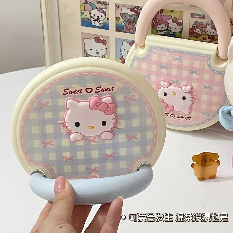 Hello Kitty Bow-shaped Makeup Mirror Desktop Hangable Qme