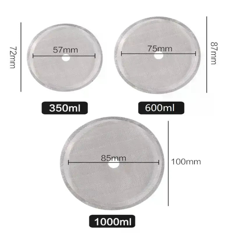 Stainless Steel French Press Filter Screens Reusable Fine Mesh For Home Coffee Brewing Qme