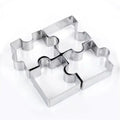 3D Cookie Puzzle Shape Stainless Steel Cutter DIY Biscuit Dessert Qme 4pcs set