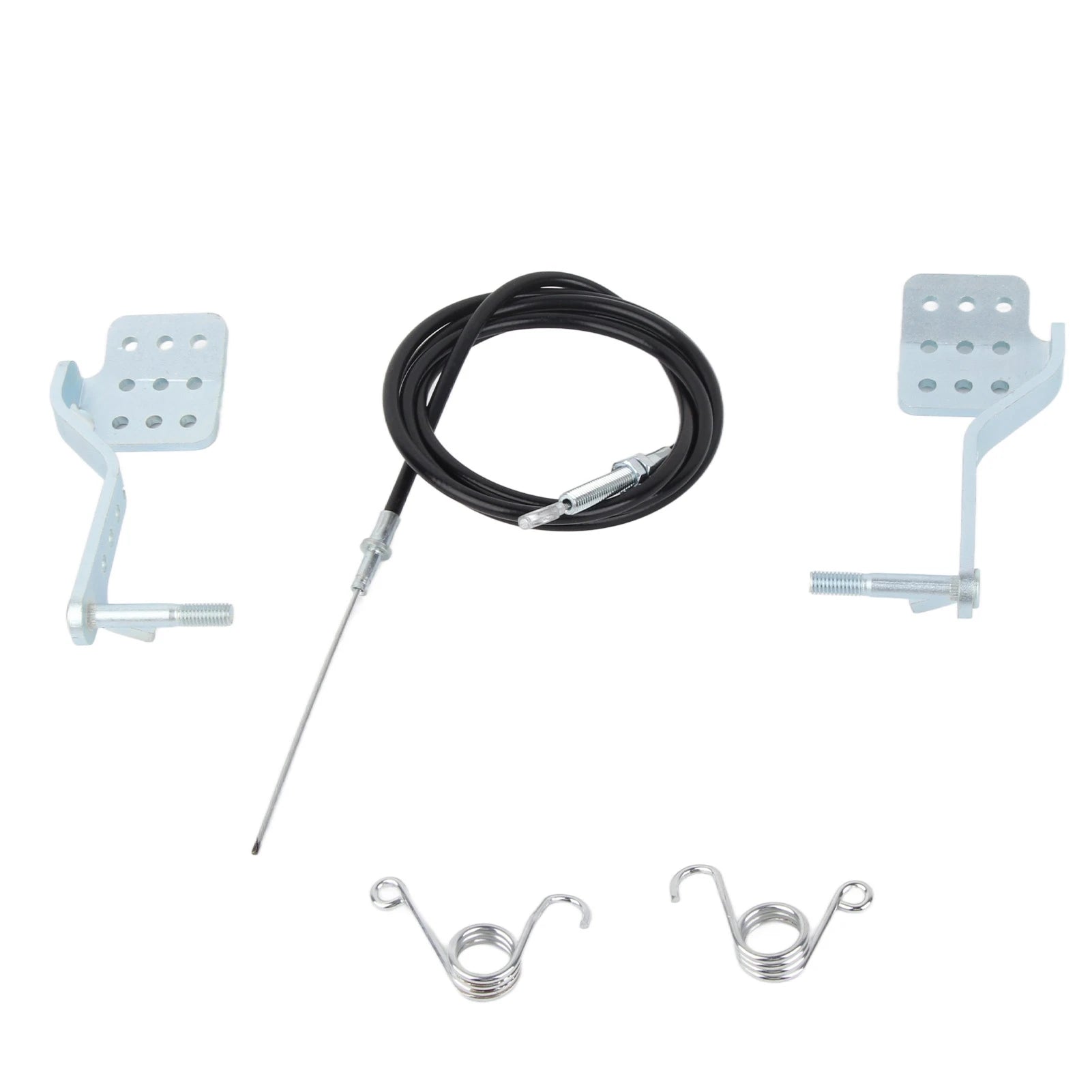 Go Kart Pedals Kit Anti Slip Lightweight Brake Throttle Pedals Return Springs 1 Pair for 196cc 6.5hp Road Rocket Qme as pic