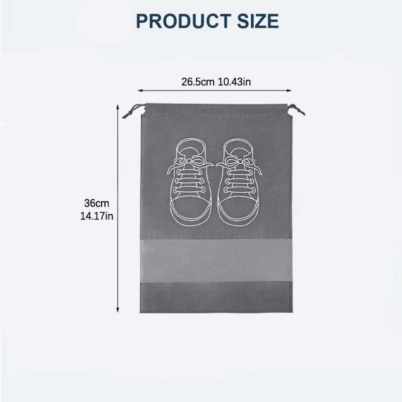 5 Shoes Storage Bag Closet Organizer Non Woven Travel Portable Qme