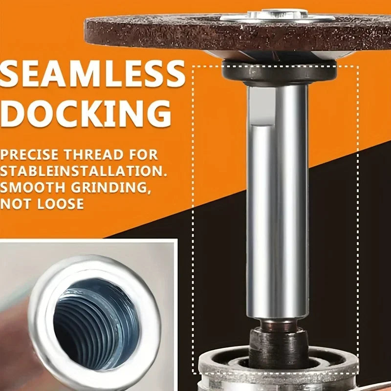 Extension Rods for Angle Grinders, Equipped with Two Threaded Adapters for Type Angle Grinders. Qme