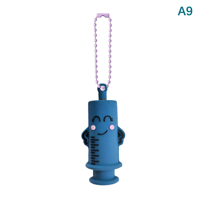 1Pc Ampoule Bottle Opener Keychain Syringe-Shaped Cutter Nurse Doctor Ampoule Bottle Opener Aid Medication Vial Breaker Tool. Qme A9