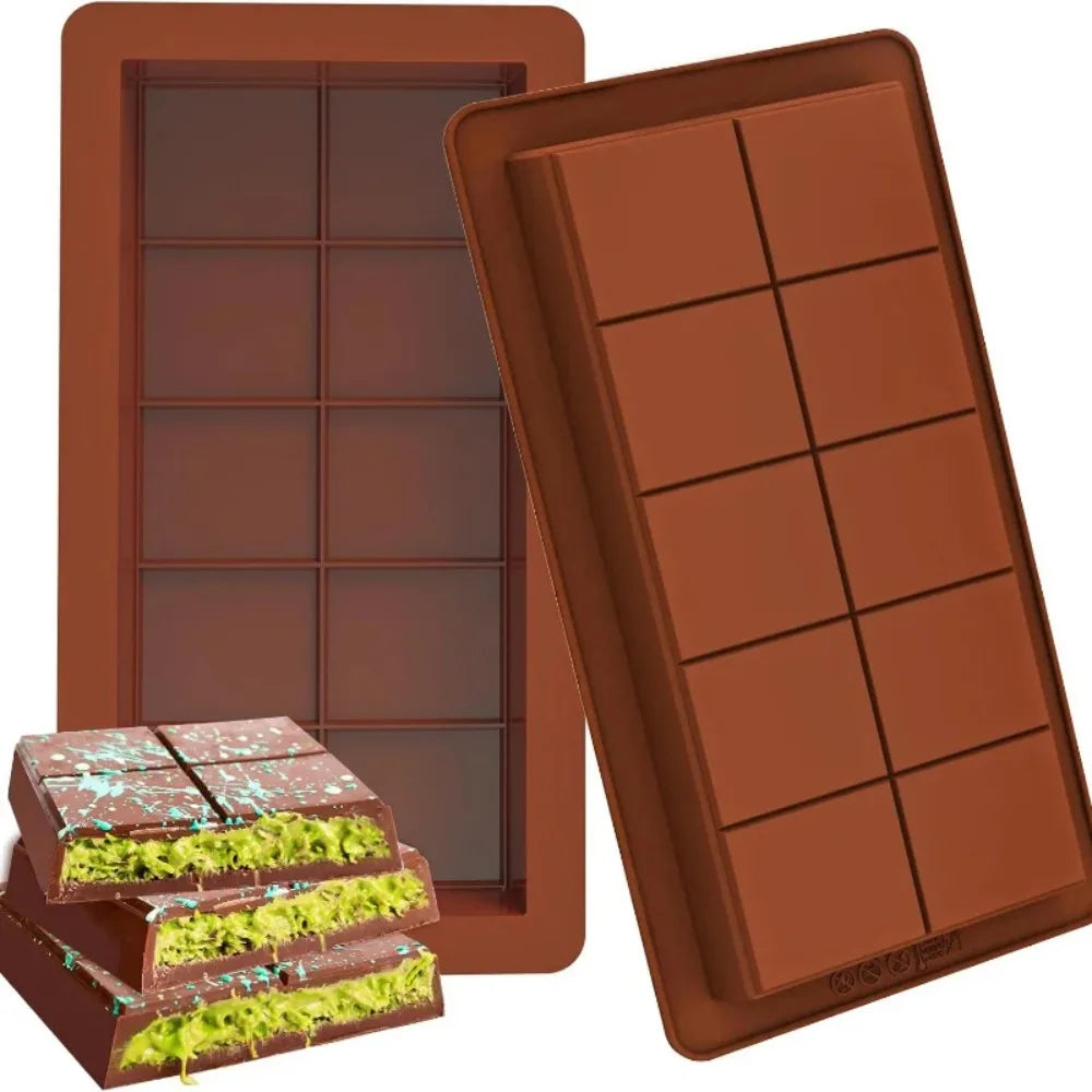 Chocolate Bar Molds Silicone Bars Break Apart Wax Melt Mould Easy Qme