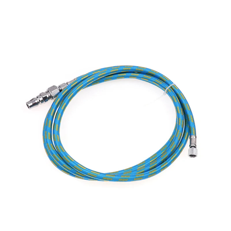 ^180cm Nylon Braided Airbrush Air Hose Spray Pen Nylon Airbrush Air Hose Tube Fits Most Brand 1/8" BSP Adpter Qme