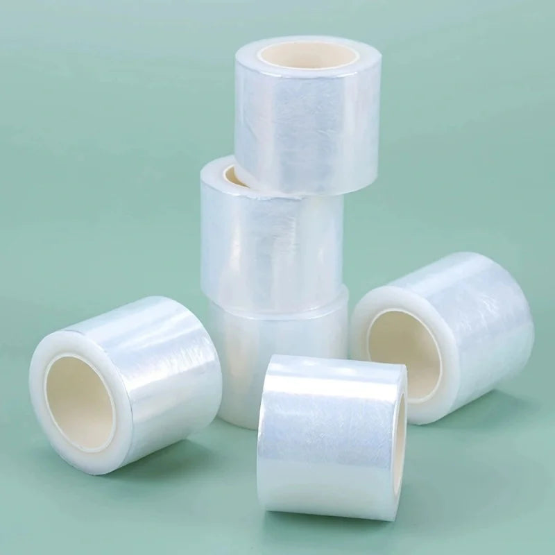 Plastic Cover Wrap Film For Eyelash Plant Eyebrow Tattoo, Disposable Plastic Wrap For Permanent Make Up Tattoo Clear Wrap Qme