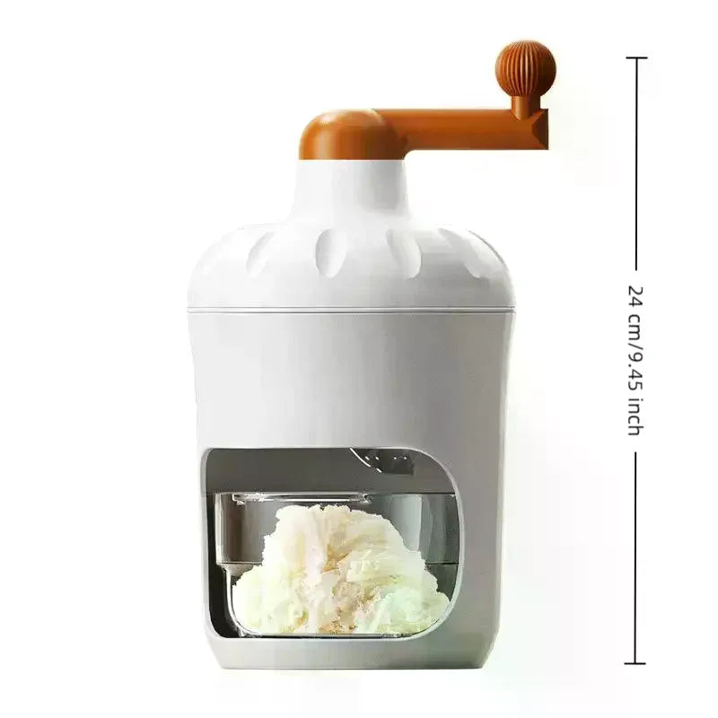 Shaved Ice Machine Small Manual Ice Crusher Home Hand-cranked Machine Making Smoothie Machine Practical Portable Ice Cream Tools Qme