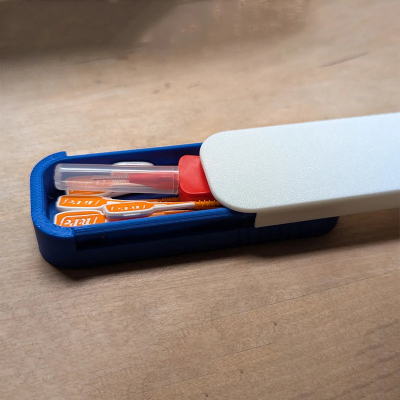 Mini Sliding Cotton Swab Storage Box Portable Case Travel Daily Use Qme