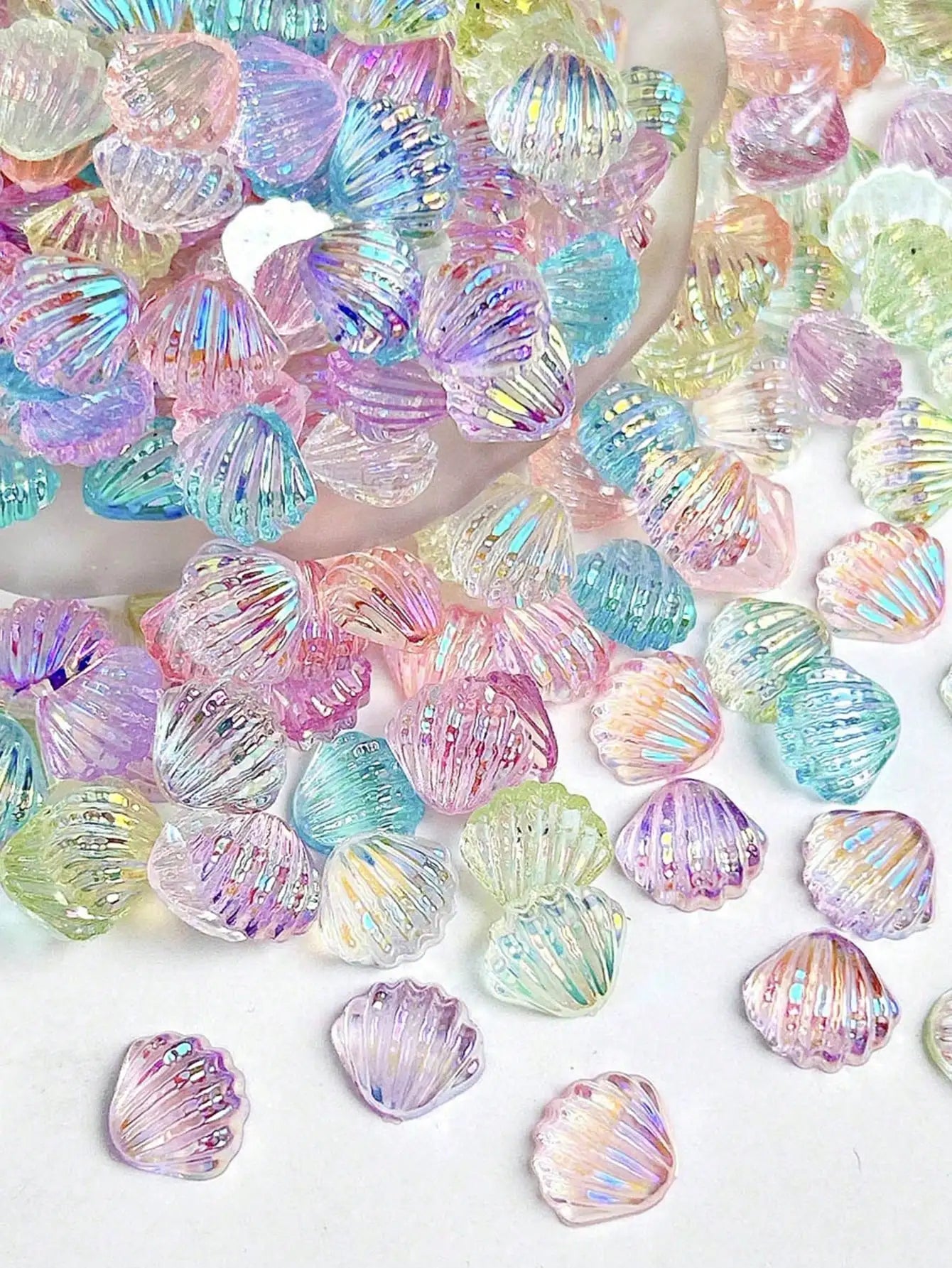 Summer Blue Ocean Elements Sea Star Shell 3D Nail Art Decoration Qme