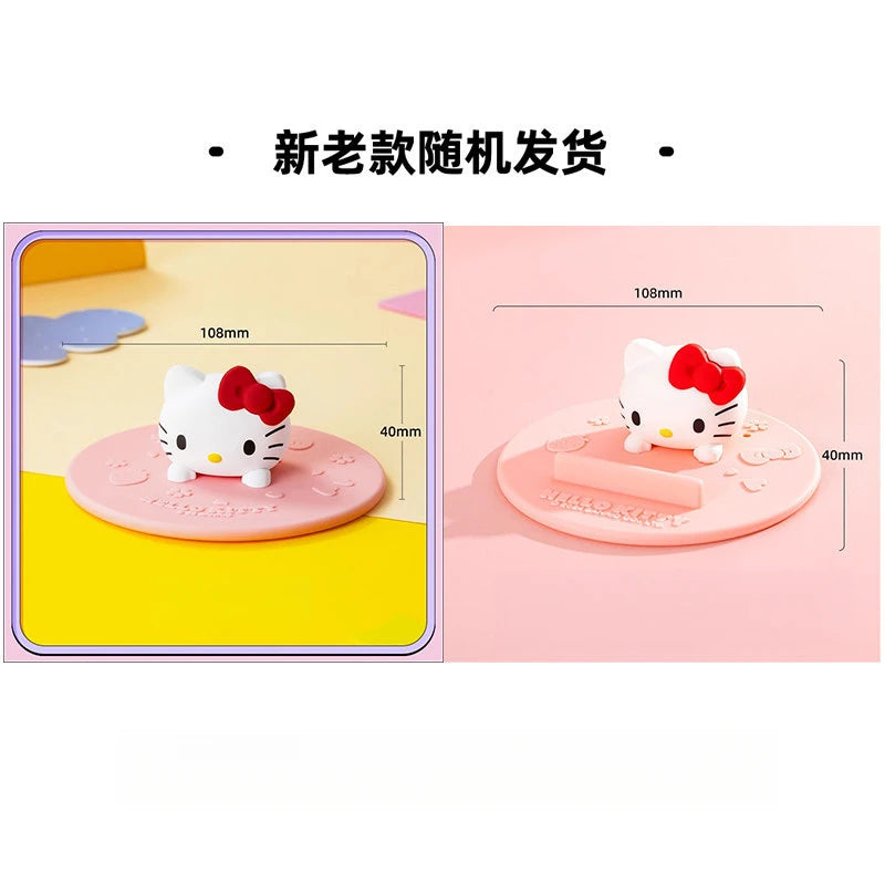 Hello Kitty Kuromi 3D Silicone Cup Lid Universal Round Cute Qme 4 Random Design