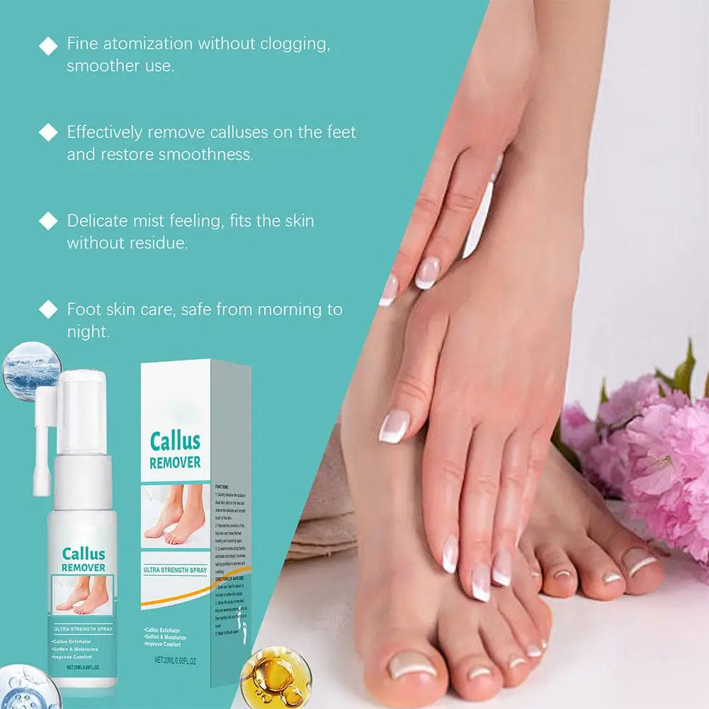Foot Peeling Spray Callus Remover Moisturizing Nourishing Exfoliator Qme