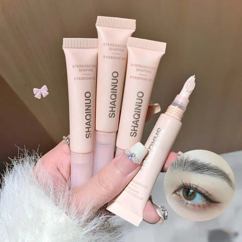 Eyebrow Gel Transparent Brows Wax Waterproof Long-lasting With 3d Brush Brow Styling Soap For Eyebrows Women's Cosmetics Qme