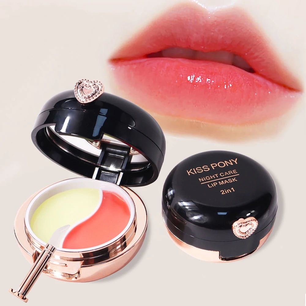 Moisturizing Dual Tone Lip Mask Suitable All Skin Types Cares Lips Qme