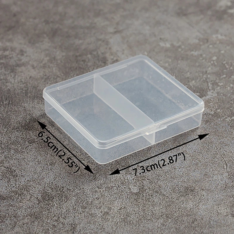 Jewelry Beads Container Box Tools Accessories Square Plastic Qme Clear