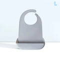 Silicone Bib Protector Waterproof Adult Mealtime Anti-oil Disability Qme L Gray