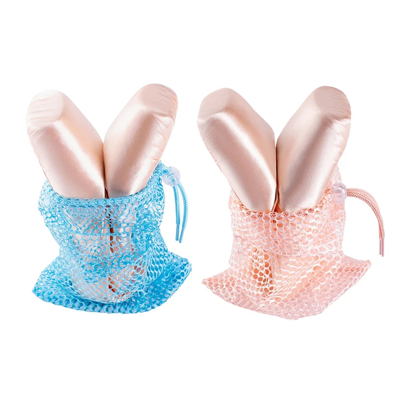 Drawstring Ballet Bag Blue Champagne Dance Girls Ballerina Pointe Qme