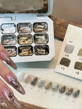9-Color Metallic Platinum Gel Milky White Galaxy UV Nail Polish LED Qme 01