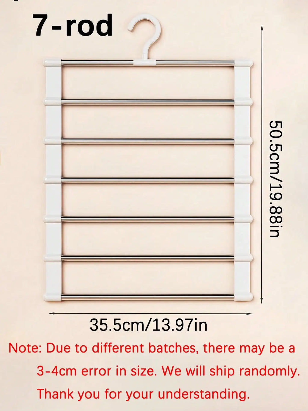 Multi-layer Pants Hanger Clothing Forms Space-saving Non-slip Qme Seven strokes