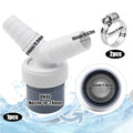 Drain Adapter Double Connection Y-type Washing Machine 1/4 Inch 40mm Three-way Two-in-one Connector Converter With Clamps Qme Double Connection Y