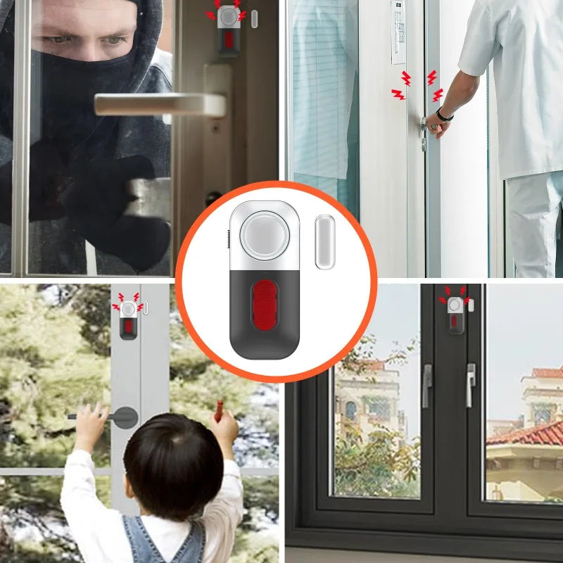 Door Window Sensor Wireless Burglar 130bp Alarm Magnetic Home Longer System Entry Burglar Security Battery Device Safety Alarm Qme