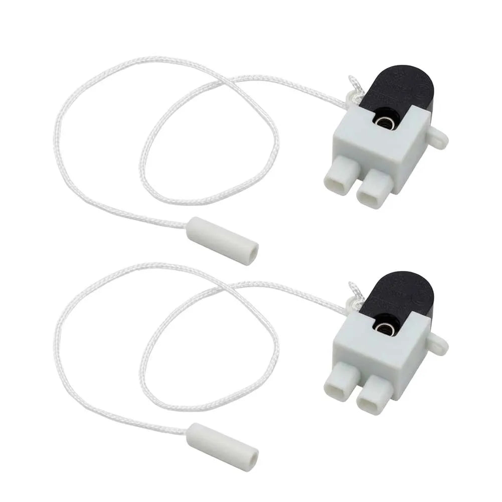 1pc/2pcs Pull Cord Switch With Rotating Pull Switch For Wall Lamp Bedside Lamp Open Single Pull Control Rope Switch Qme 2PCS 1