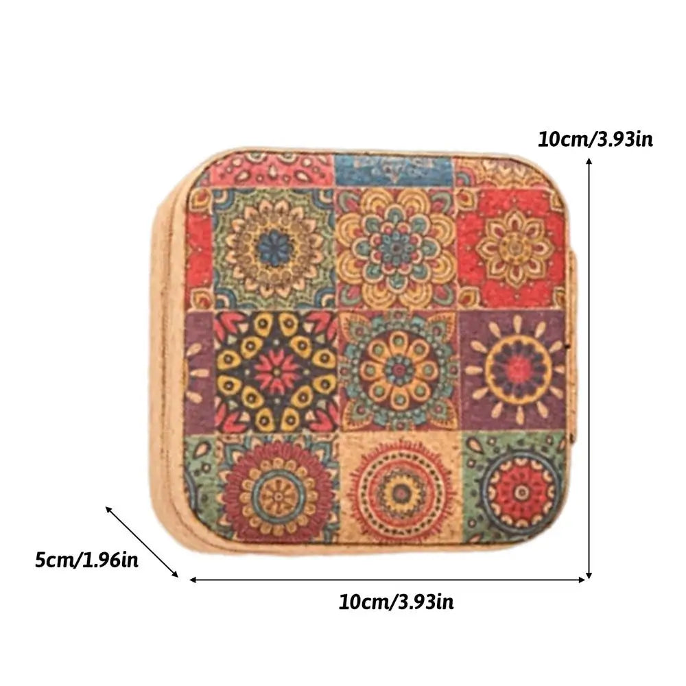 Jewelry Organizer Box Portable Retro Travel Storage Cloth Supplies Qme 02 China Mainland