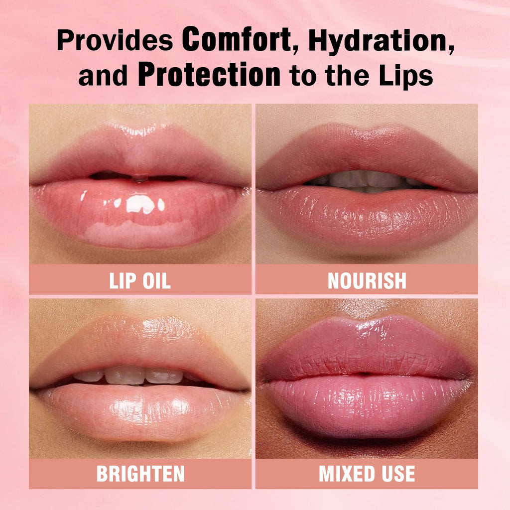 Hydrating Fruit-infused Lip Gloss Transparent Moisturizing Roll-on Qme