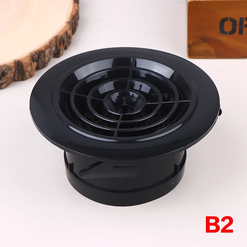 75/100/125mm Round Ducting Ventilation Cover Air Vent Extract Valve Grille Air Circulation Vents Cover Qme B2