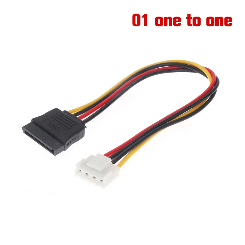 4Pin SATA Power Cable Hikvision DAHUA Mini VCR IP Camera CCTV Hard Qme 01
