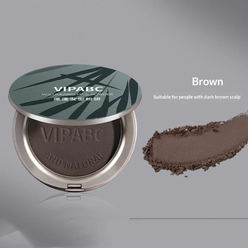 Black Brown Sweat Proof Hair Powder Instant Gray Coverage Fluffy Qme Brown