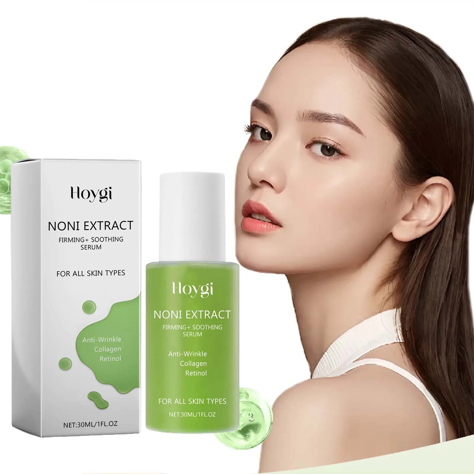 Retinol Serum Noni Fruit Essence Nourishing Brightening & Plumping Moisturizing Firming Smoothing Soothing Facial Skin Care Qme