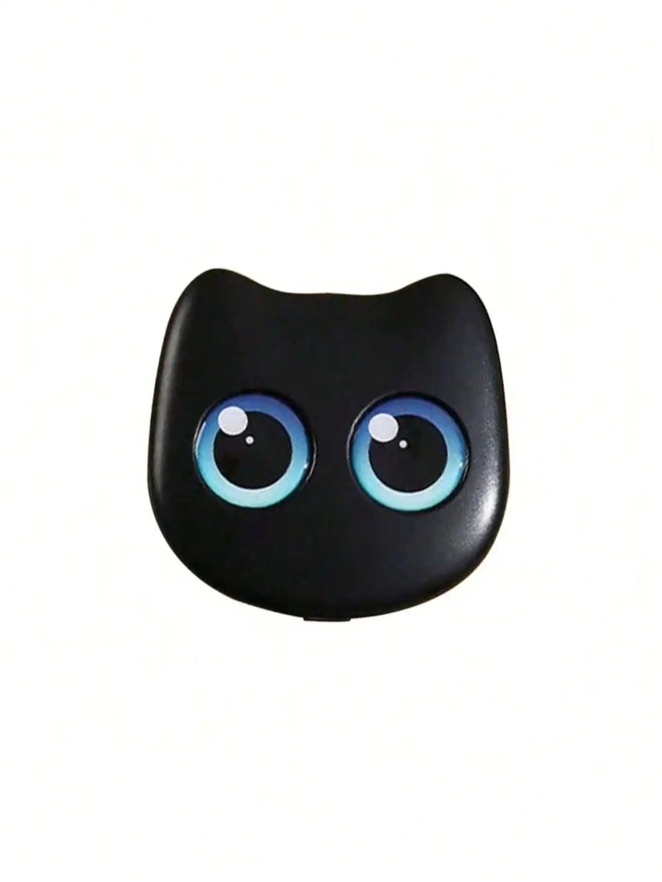 1 Box Mini Cute Cat Design Portable Makeup Brush Powder Eyeshadow Qme black