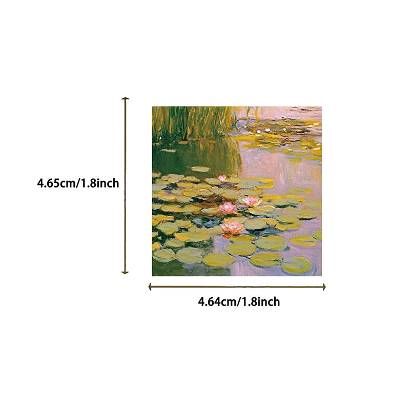 Oil Painting Landscape Stickers Waterproof Vinyl Decals Luggage Qme