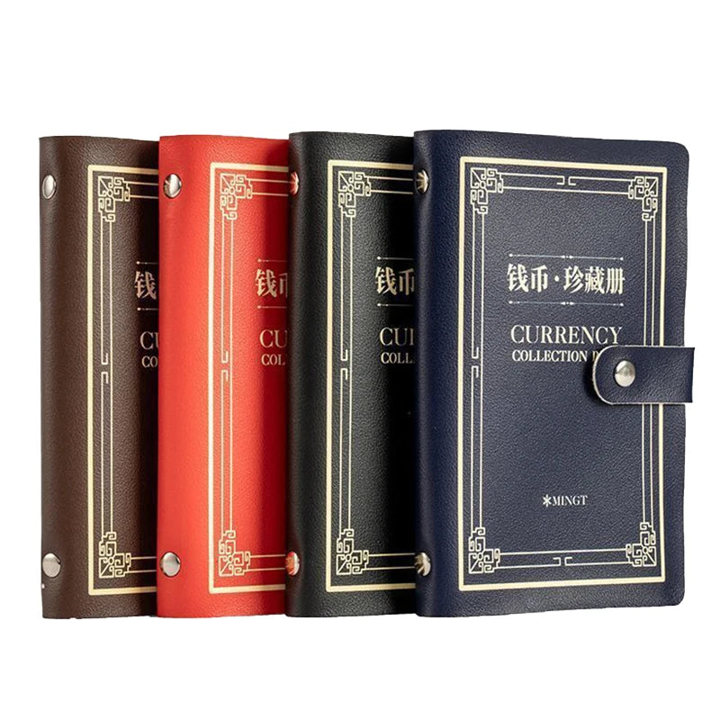50pcs Large Capacity Banknote Collection Book For Collecting Paper Money Qme