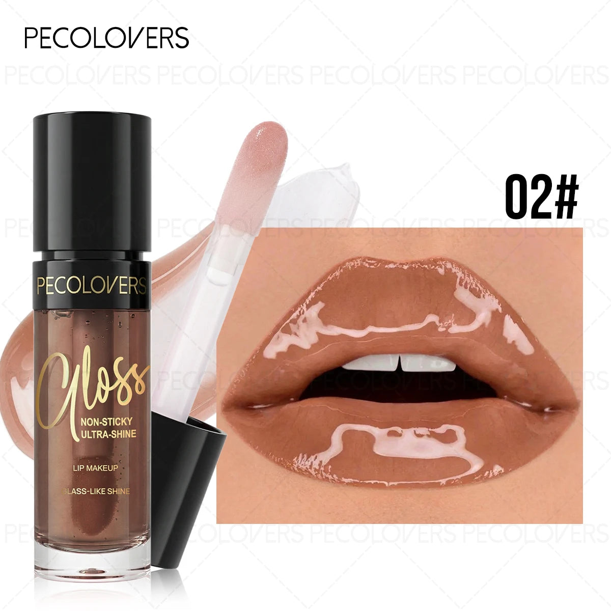 Moisturizing Colorful Lip Oil Gloss Shiny Glaze Hydrating Light Qme 02