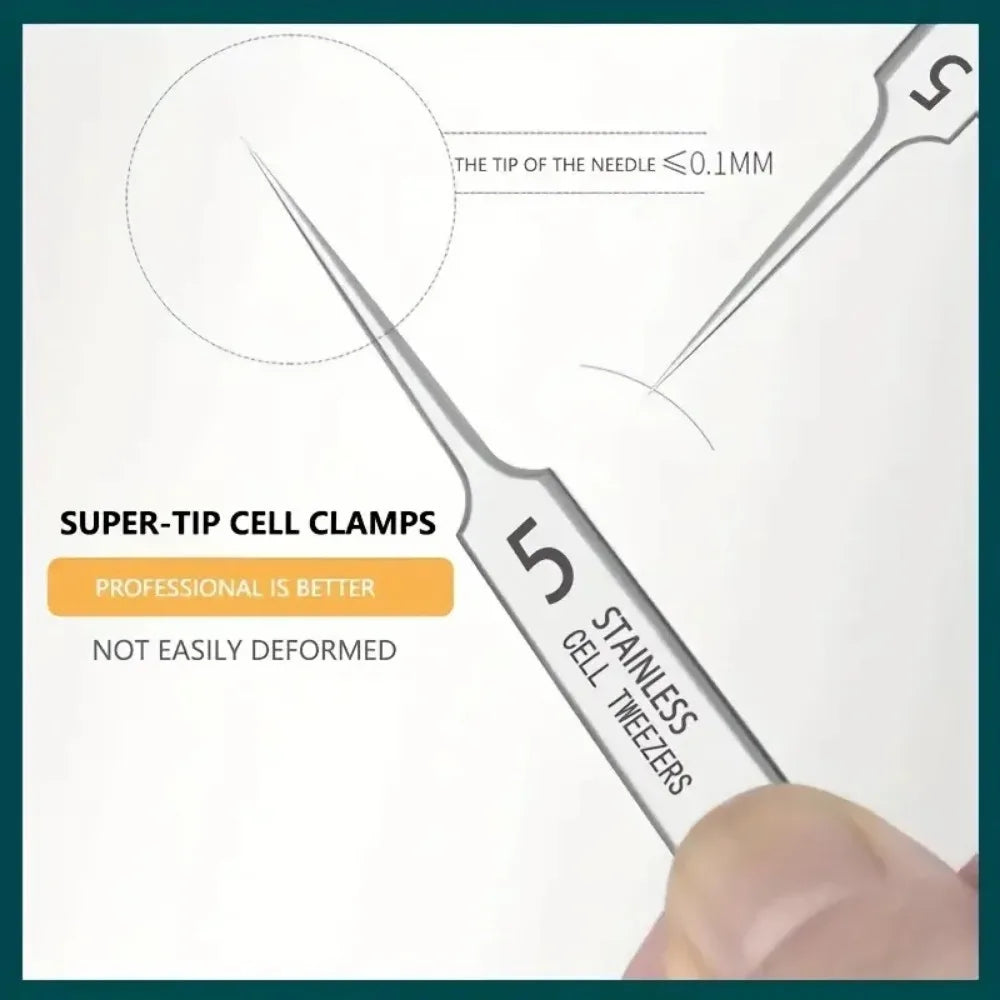 1- Stainless Steel Acne Clip Cell Blackhead Needle Beauty Salon Tool Qme