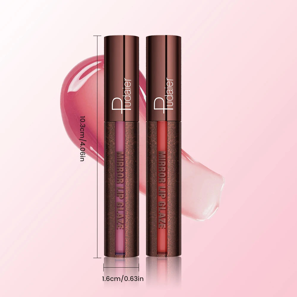 Glass Shine Lip Gloss Hydrating Plumping Mirror Glaze Waterproof Long Qme