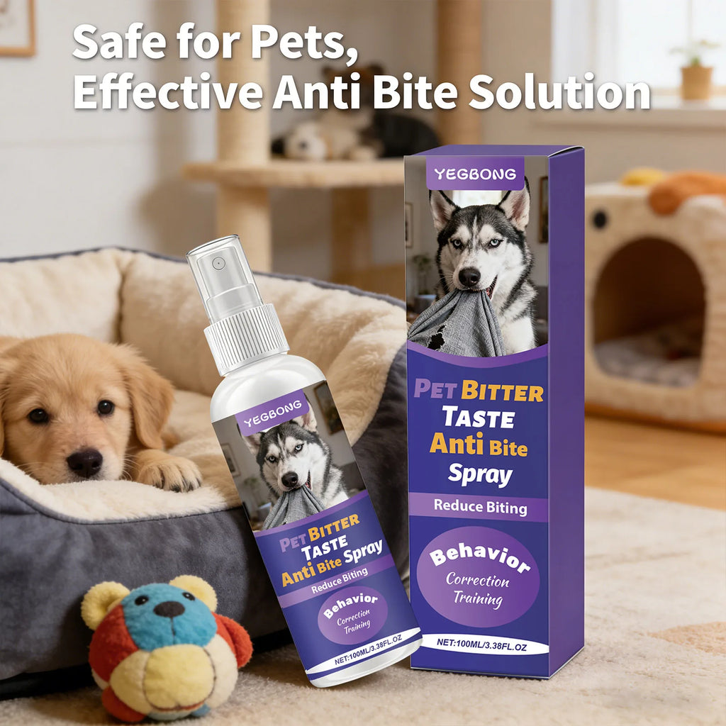 Pets Anti Chewing Spray Behavior Correction Reduce Biting & Chewing Habits Protect Furniture Emit Bitter Taste Training Supplies Qme