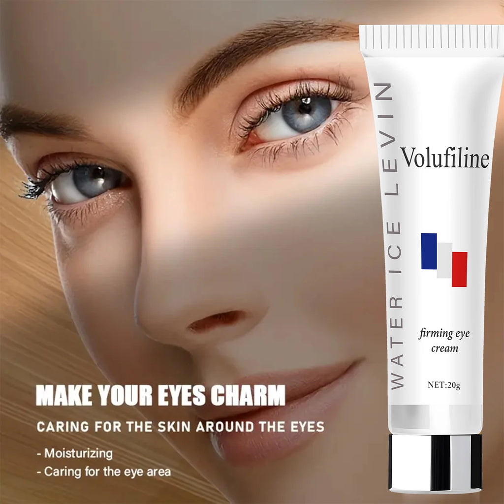 Volufiline Eye Cream with Hyaluronic Acid & Retinol - Moisturizing, Anti-Aging Formula for Elastic, Smooth Skin Around Eyes Qme