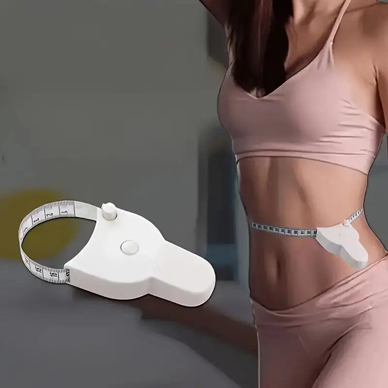 1set 70mm Skinfold Body Fat Caliper Set with Measure Tape Body Fat Monitors Body Fat Tester Skinfold Measurement accessory Qme