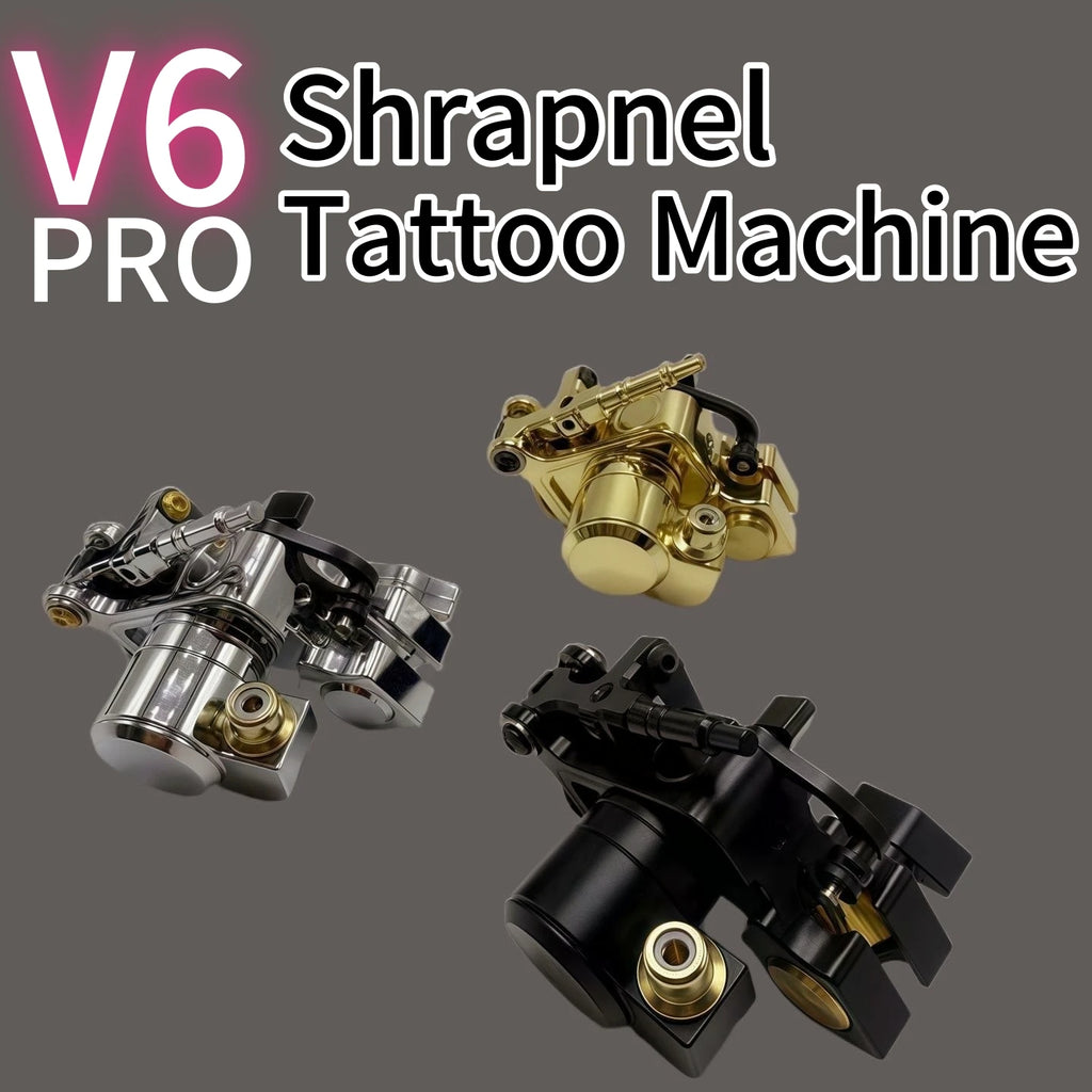 2026 NEW V6 PRO Direct Drive Rotary Tattoo machine Custom Powerful Coreless Motor Adjustable Stroke 3-5mm Tattoo Gun Qme