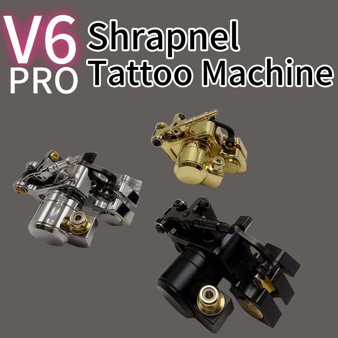 2026 NEW V6 PRO Direct Drive Rotary Tattoo machine Custom Powerful Coreless Motor Adjustable Stroke 3-5mm Tattoo Gun Qme
